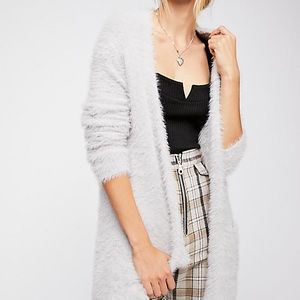 Free people faux fur cardi